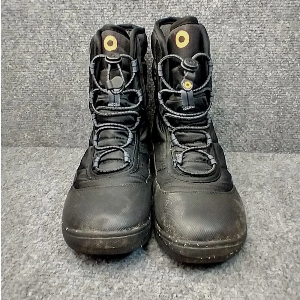 Bogs Skyline Snow Boots Kids Size 4 Black Waterproof Insulated Winter 73220K-001